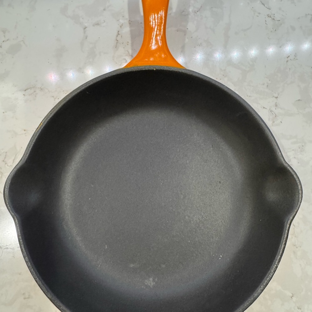 Vintage Le Creuset 8in Enameled Cast Iron Skillet